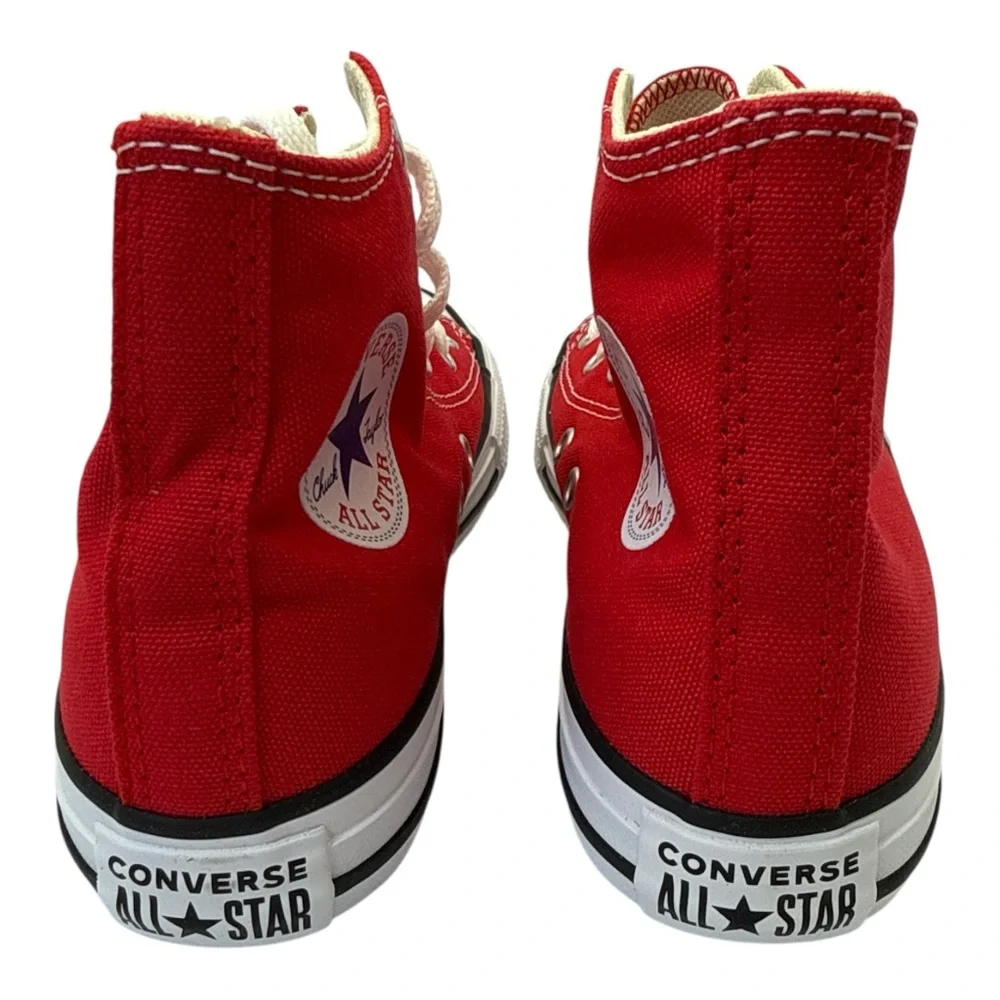 Converse‎ Youth Girl Chuck Taylor All Star High-Tops Red Canvas Sneakers, Size 1